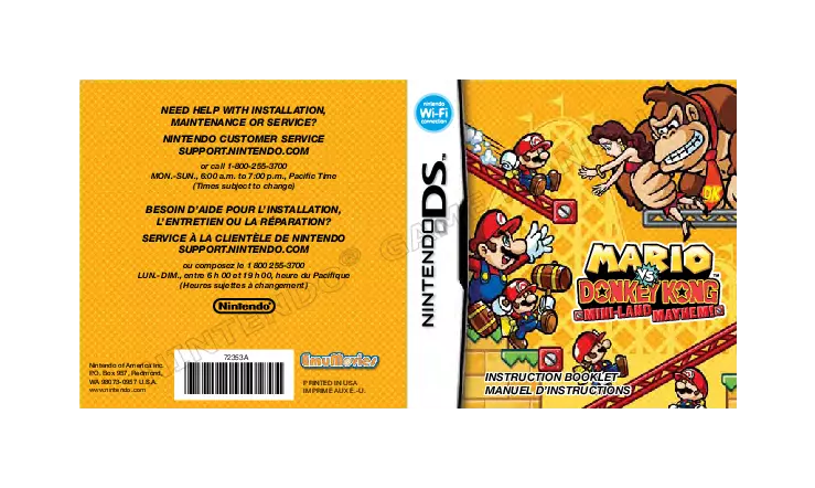 manual for Mario vs. Donkey Kong - Mini-Land Mayhem! (v01)(DSi Enhanced)